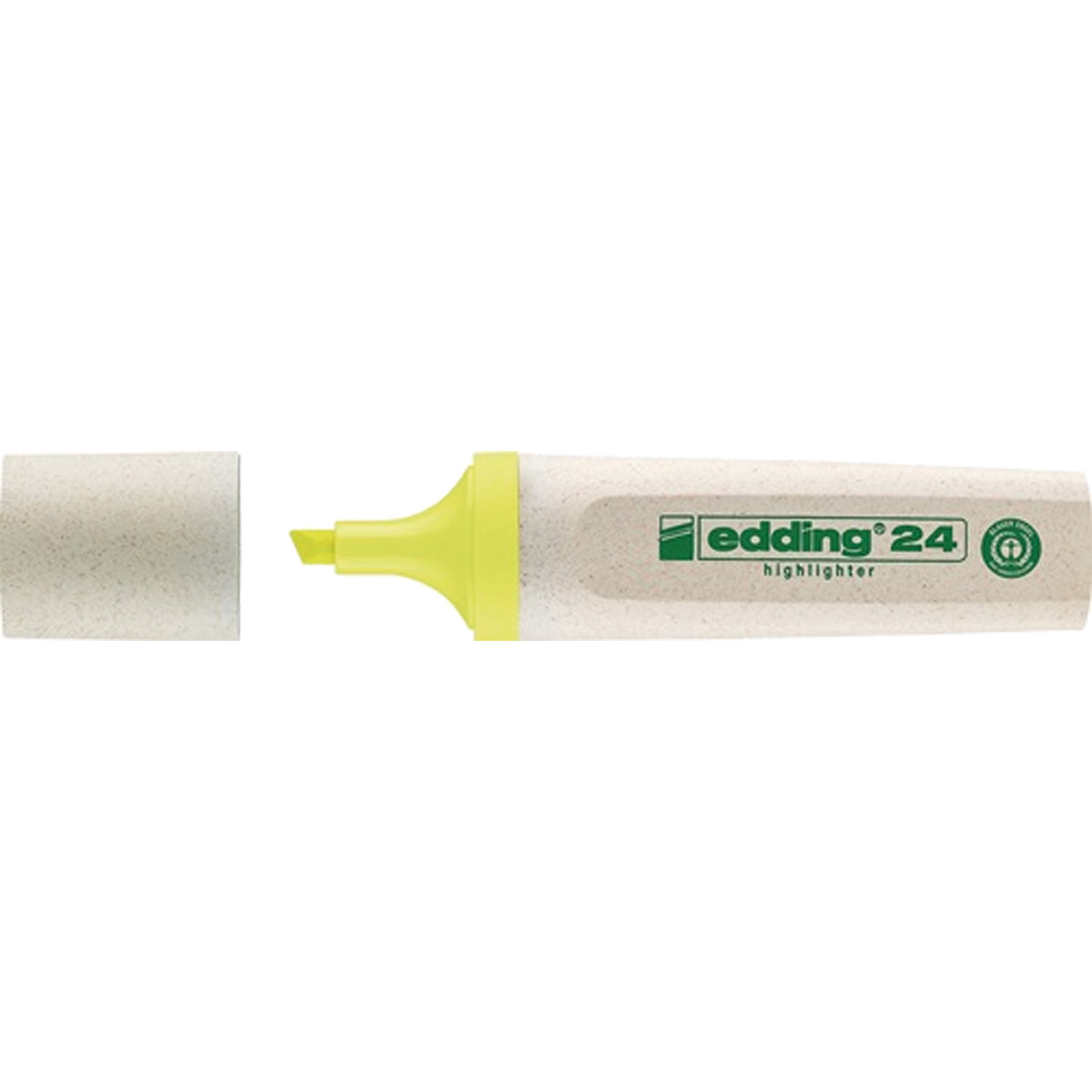 EDDING Textmarker 24 EcoLine gelb Strich-B.2-5 mm Keilspitze - 4-24005