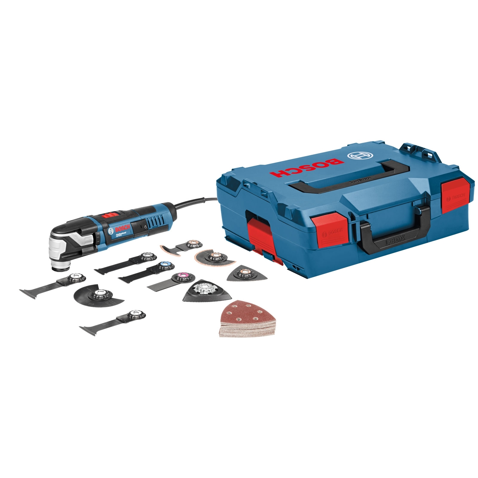 Bosch Multi-Cutter GOP 55-36 550 Watt inkl. Zubehör-Set 36tlg. in L-Boxx - 0601231101