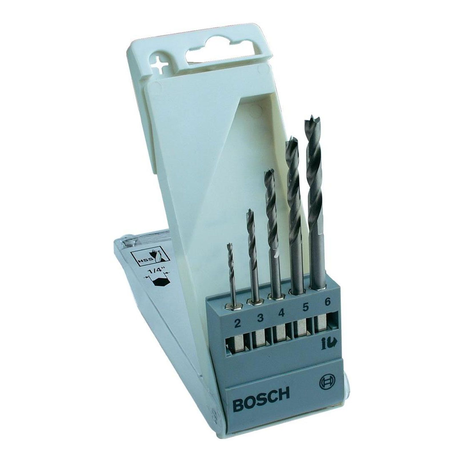 Bosch Holzspiralbohrer-Set 1/4"-Sechskantschaft 5tlg. 2 - 6mm - 2608595525