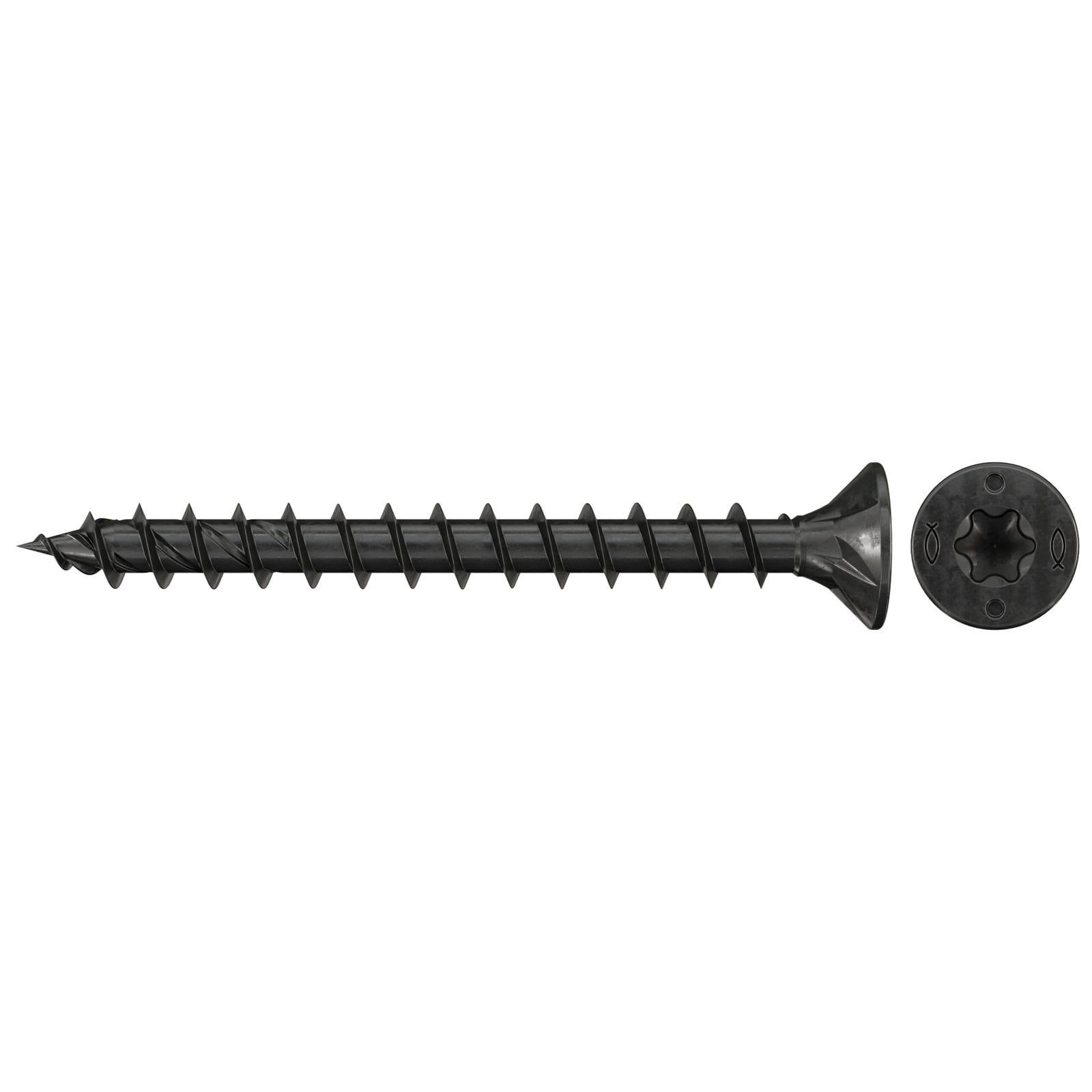fischer Spanplattenschraube PowerFast FPF II CTF 4,0 x 35 BLC 25 Senkkopf Innenst. TX Vollgew. schwarz verz. - 578634