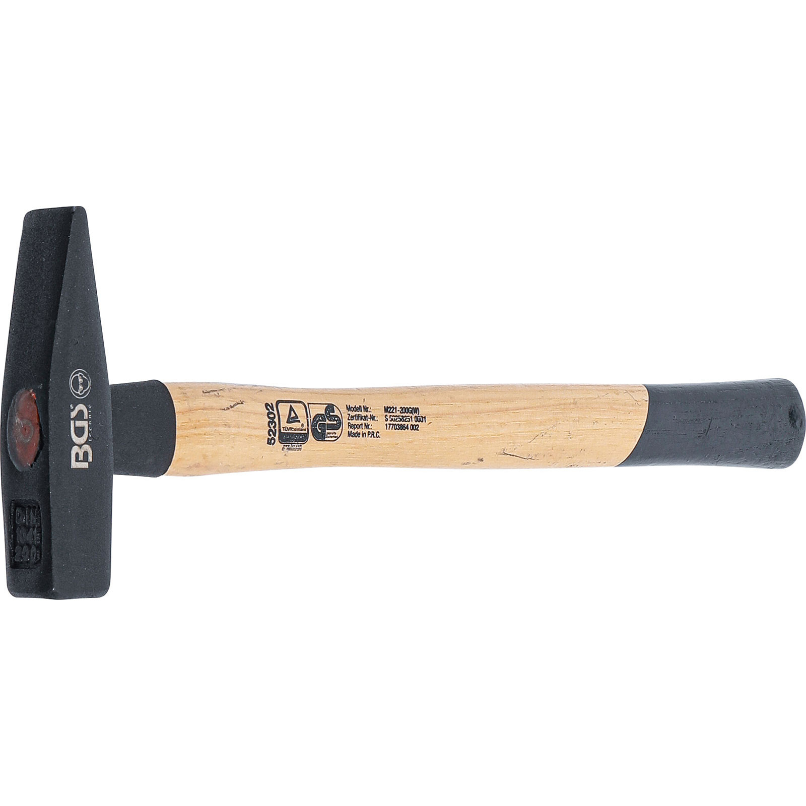 BGS Schlosserhammer Hickory-Stiel DIN 1041 200 g - 52302