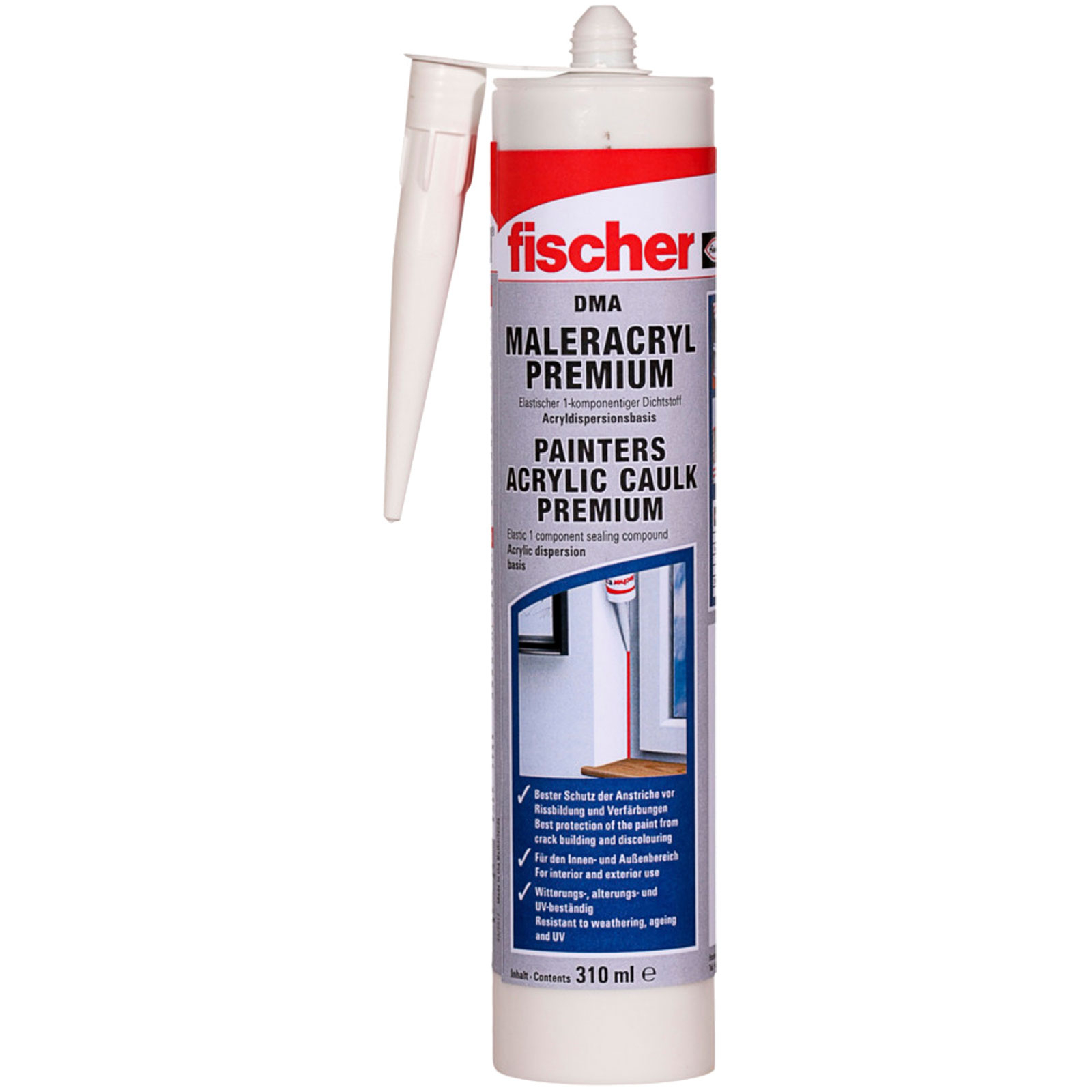 Fischer Maleracryl Premium DMA 310 ml weiß - 512186