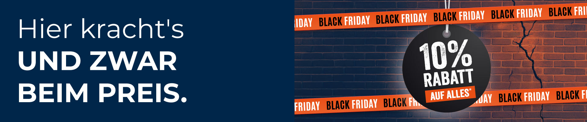 Black Friday Aktion mit 10 Prozent Rabatt auf ausgewählte Produkte