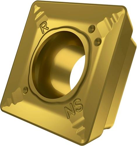 Fräswendeschneidplatte ISO SDMT 1205AESN-R:M8330 D.5,5mm PVD beschichtet Gold