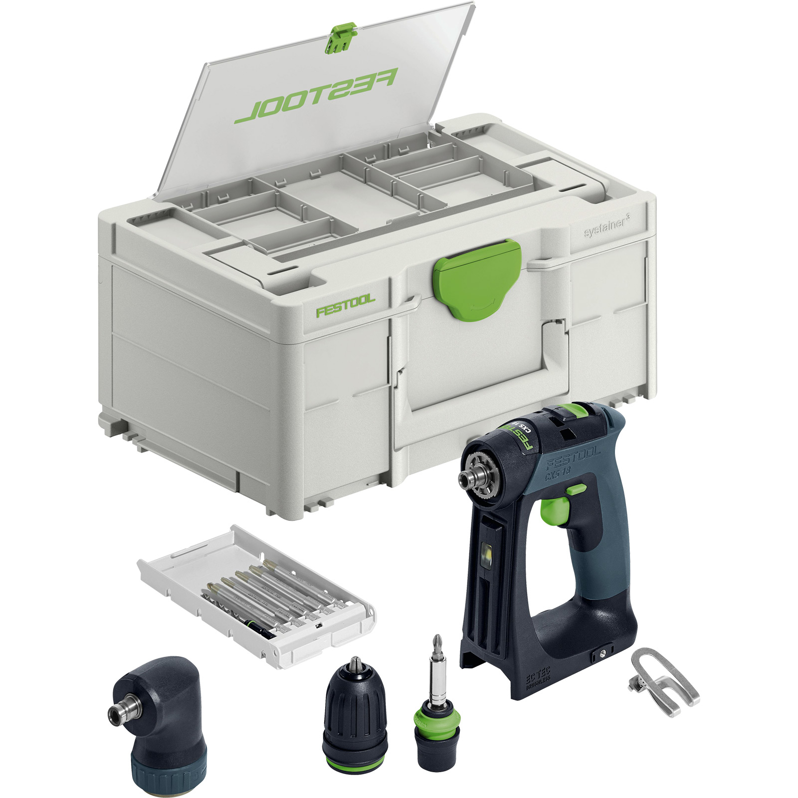 Festool Akku-Bohrschrauber CXS 18-Basic-Set im Systainer - 577333