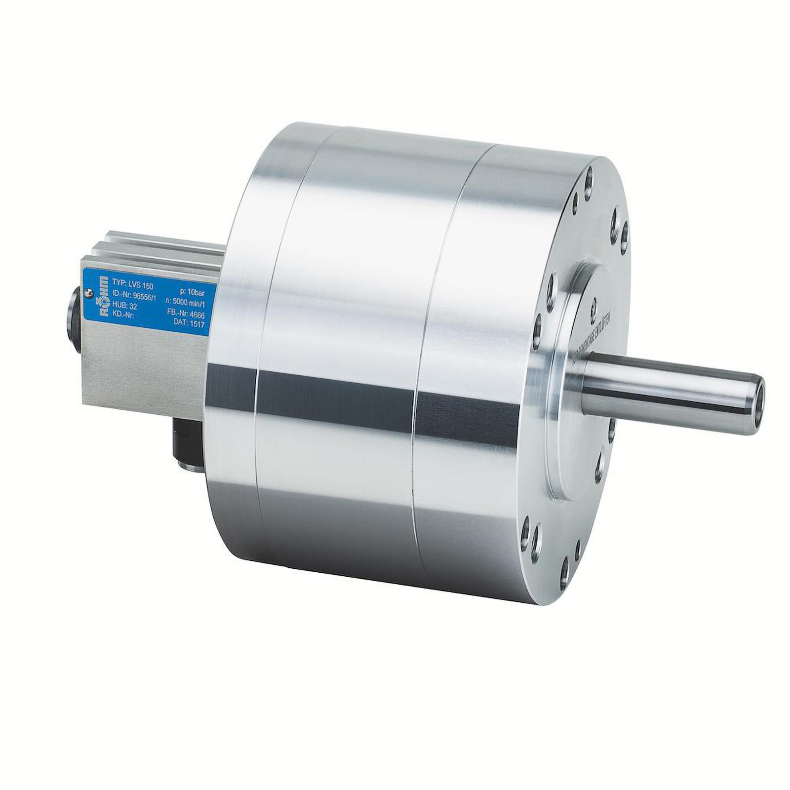 Röhm Luft-Vollspannzylinderr LVS 200, mit Sicherheitseinrichtung und Hubkontrolle - 096557