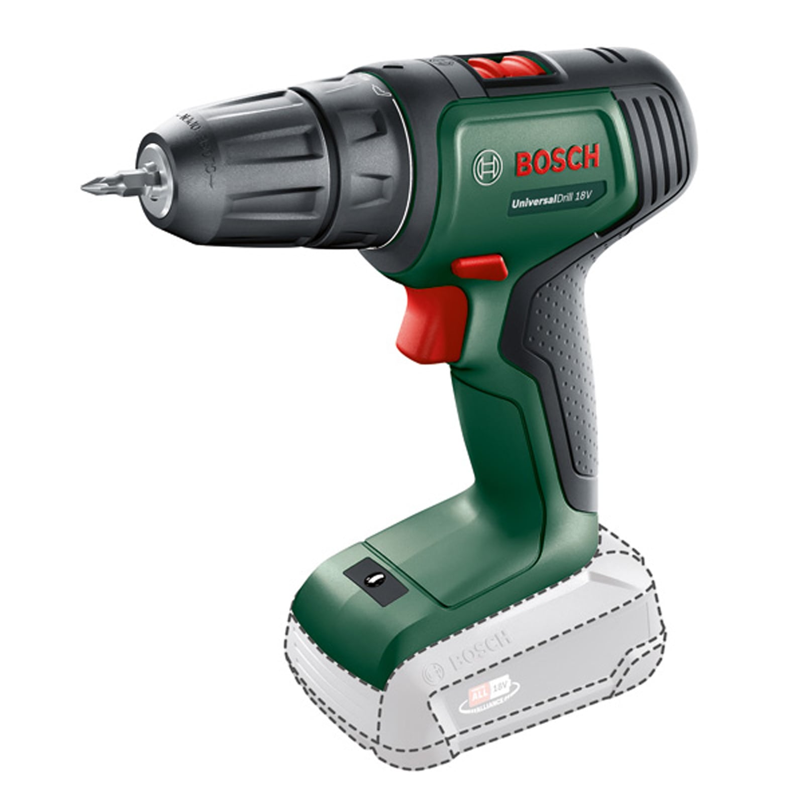 Bosch Akku-Bohrschrauber UniversalDrill 18V ohne Akkupack