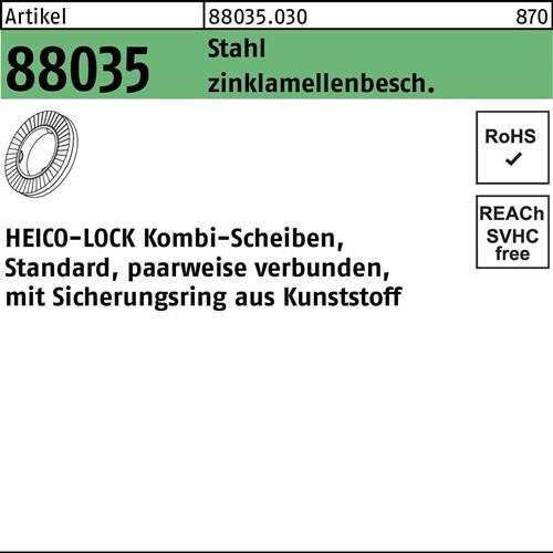 Kombischeibe R 88035 HKS- 8 Stahl flZnnc 200 Stück HEICO