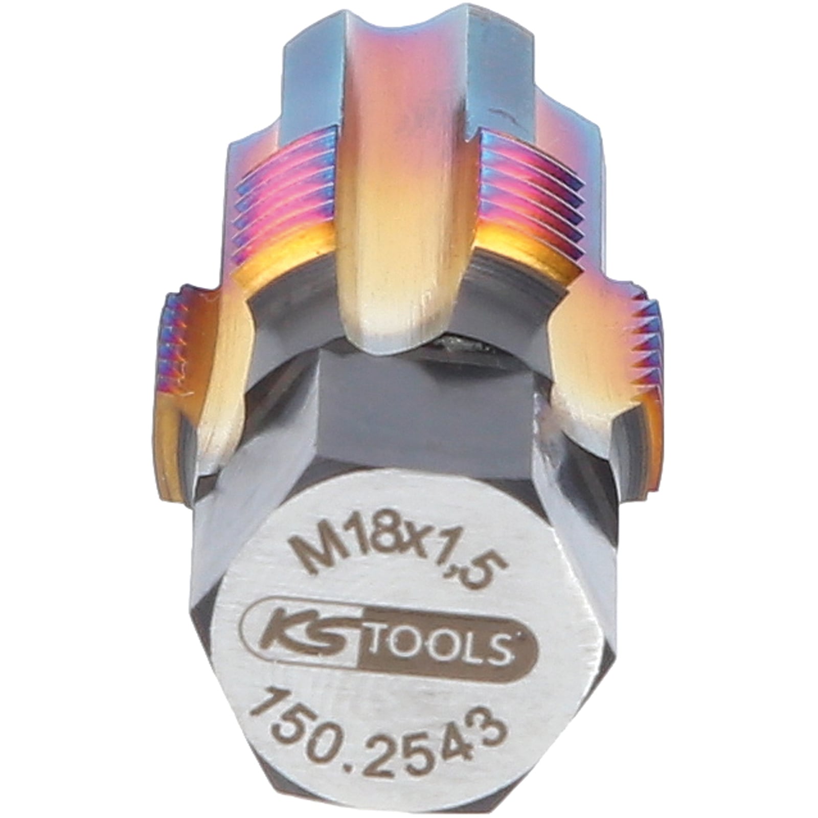 KS TOOLS Gewindeschneider mit Führungsbolzen für Lambdasonden M18 x 1,5 - 150.2543