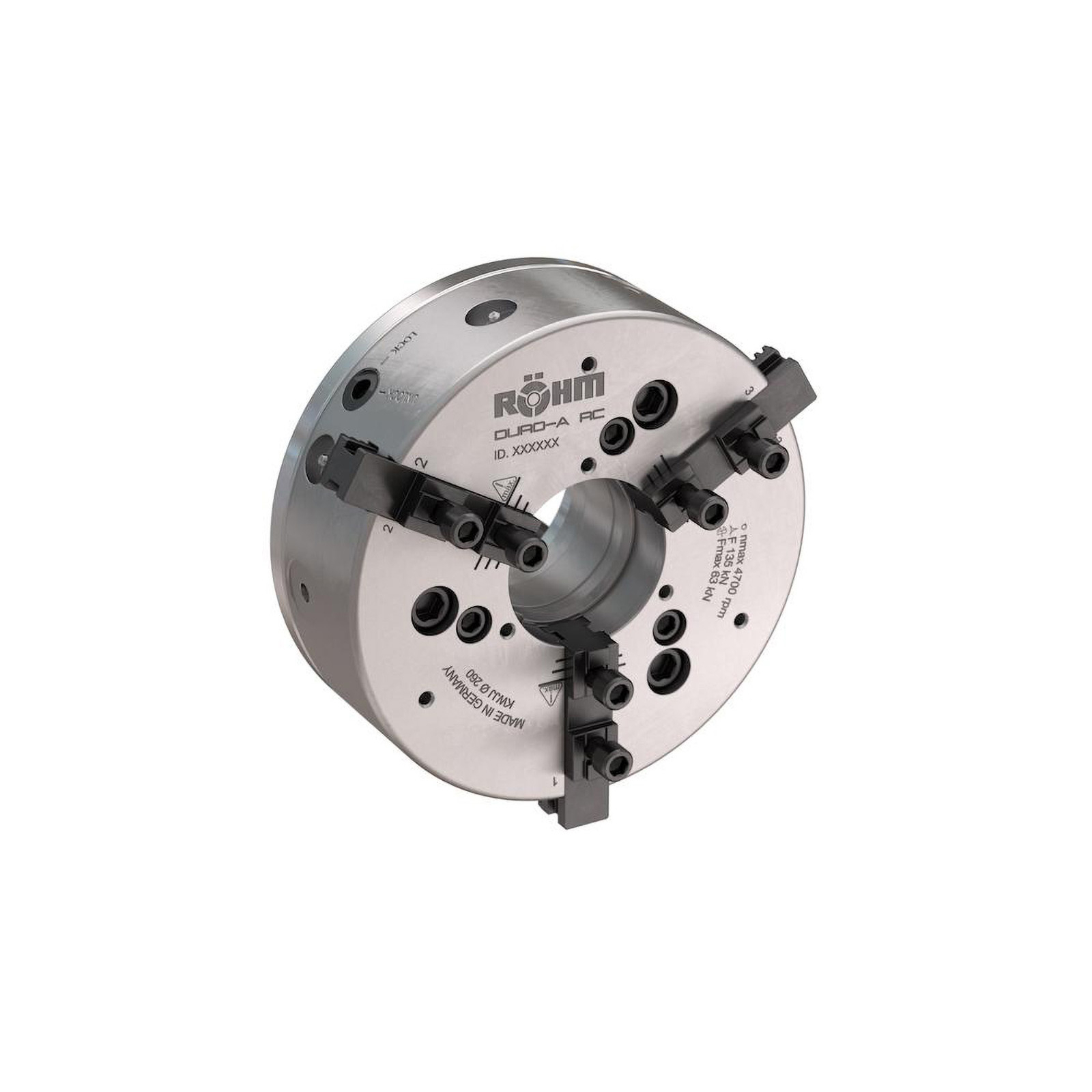 Röhm Kraftspannfutter DURO-A RC 315 DIN ISO 702-1 - KK8 geradverzahnt Einzelentriegelung - 185038