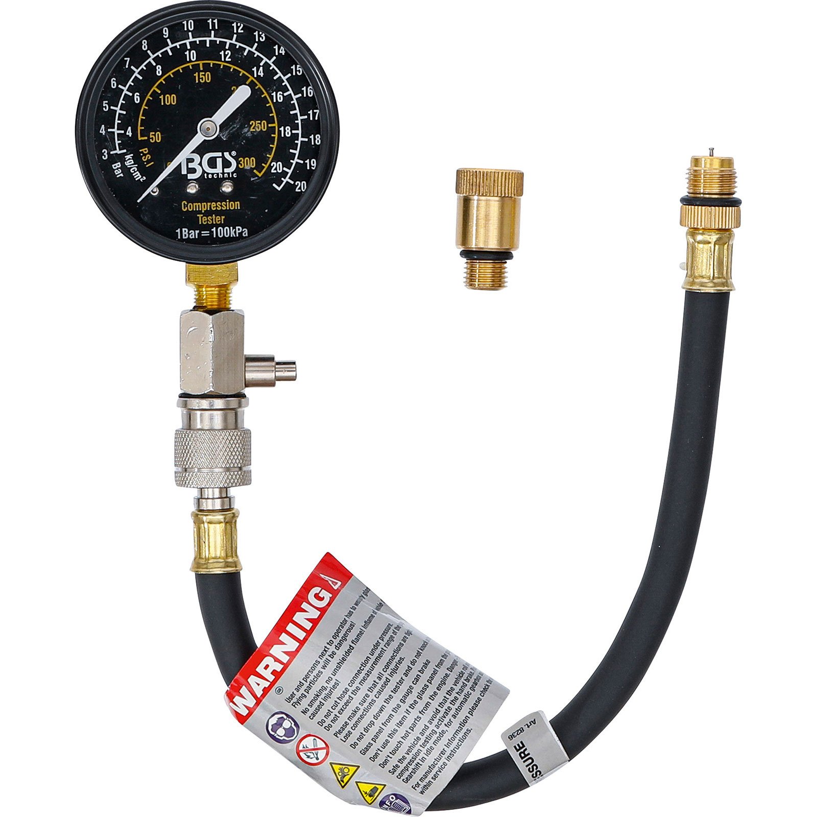 BGS Kompressionstester M12 + M14 - 8236