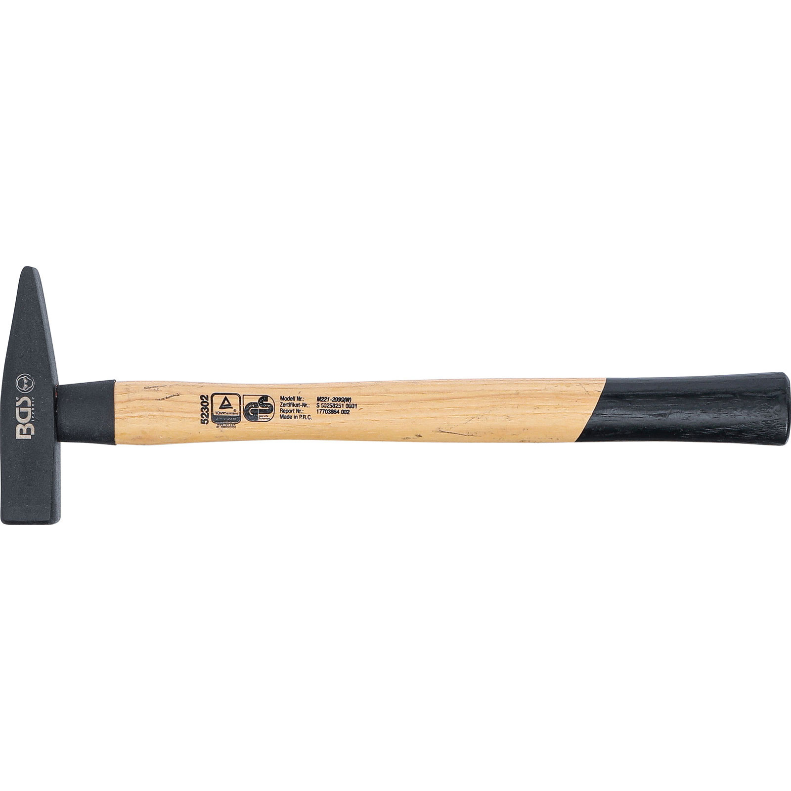 BGS Schlosserhammer Hickory-Stiel DIN 1041 200 g - 52302