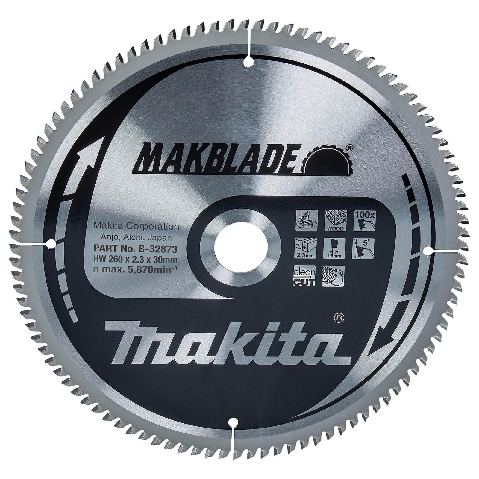 Makita MAKBLADE Sägeblatt 260x30x100Z - B-32873