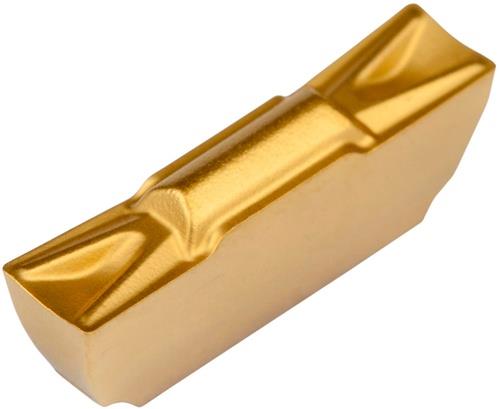 Drehwendeschneidplatte ISO LCMF 041304-F:T8330 Tiefe 3mm PVD beschichtet Gold