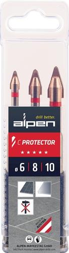 Fliesenbohrersatz C PROTECTOR 3-tlg.D.6/8/10mm ALPEN
