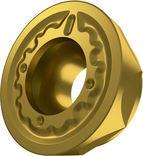 Fräswendeschneidplatte ISO RCMT 1606MOSN-R:M8330 D.5,5mm PVD beschichtet Gold