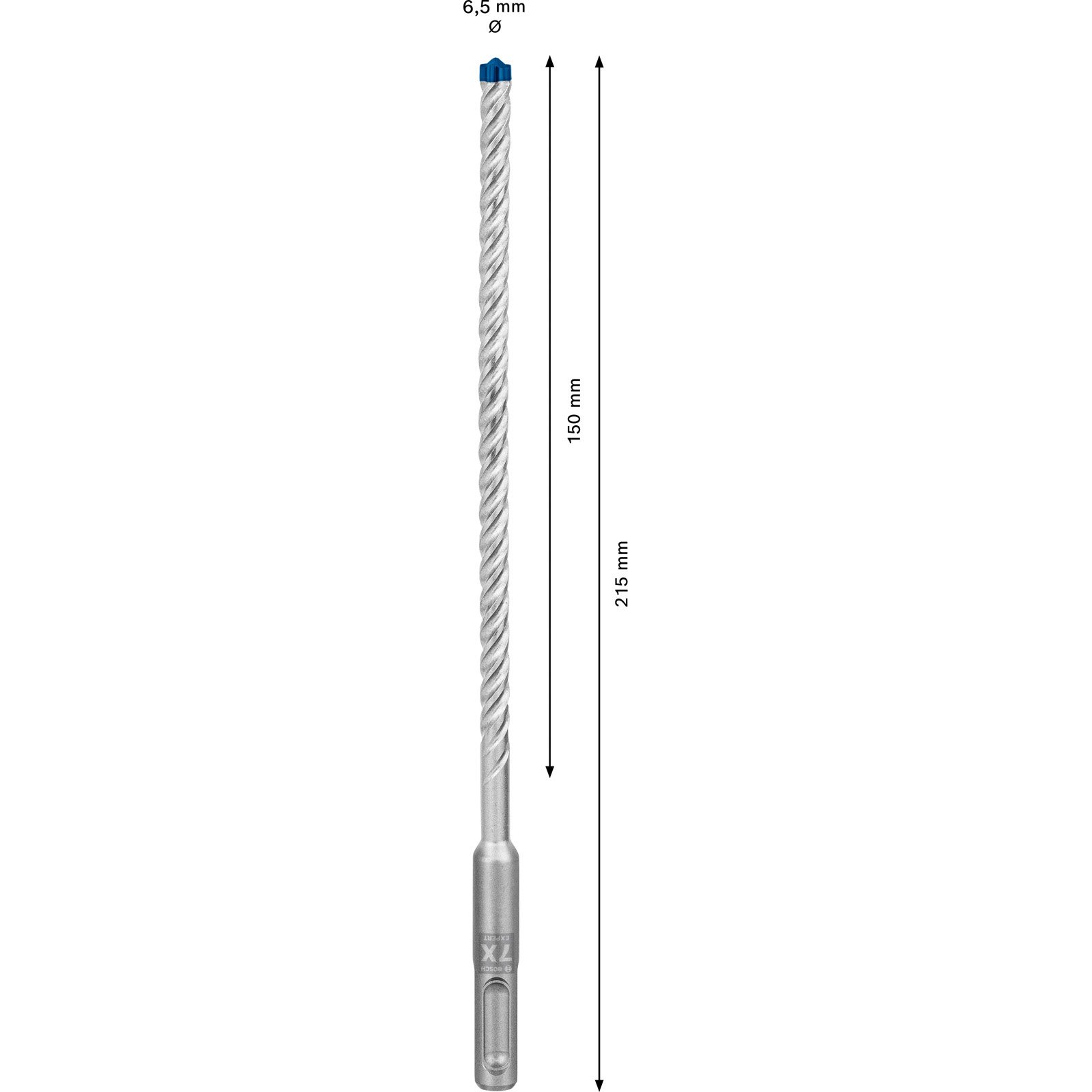 Bosch 10x Expert SDS plus-7X Hammerbohrer 6,5 x 150 x 215 mm - 2608900164