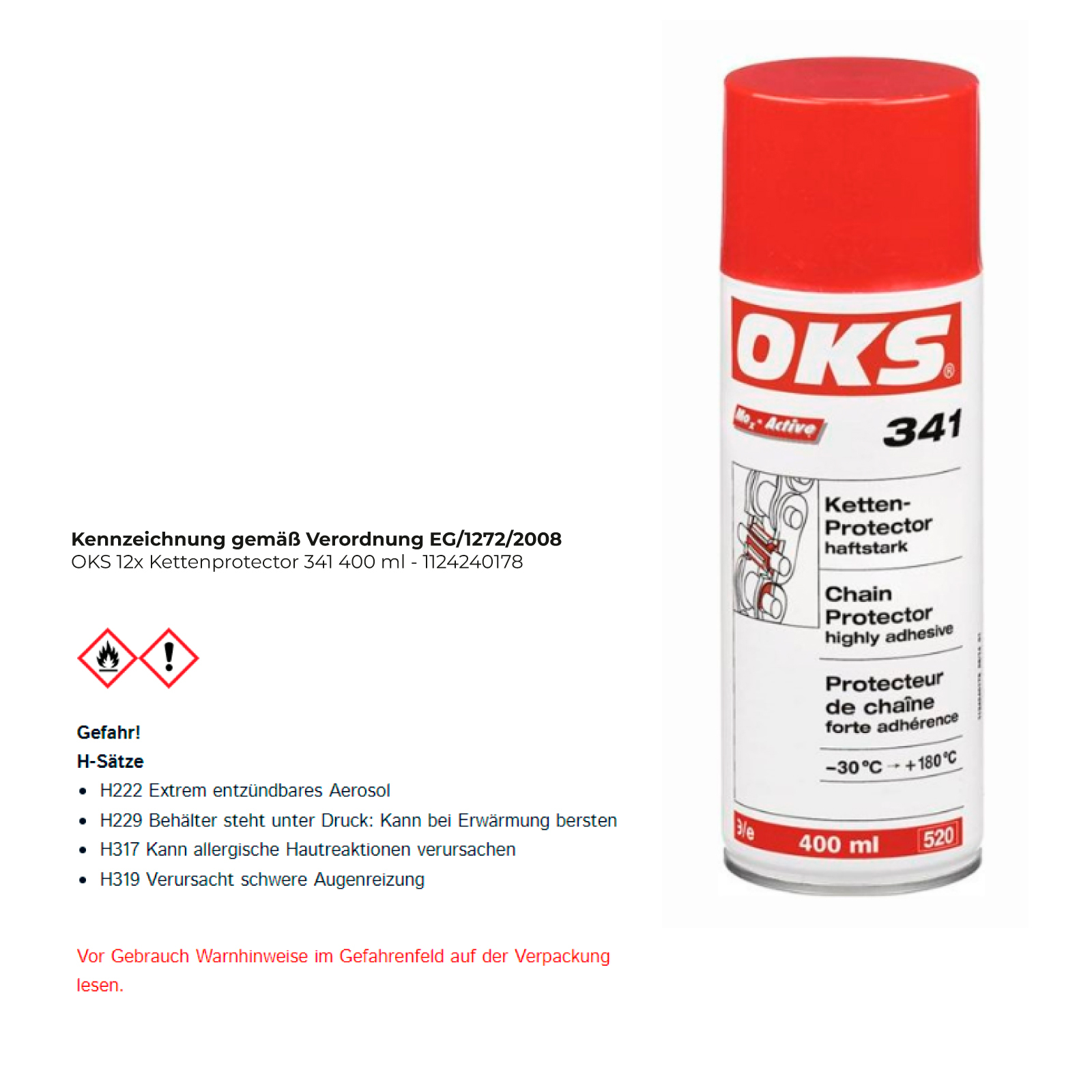 OKS Kettenprotector 341 400 ml - 1124240178