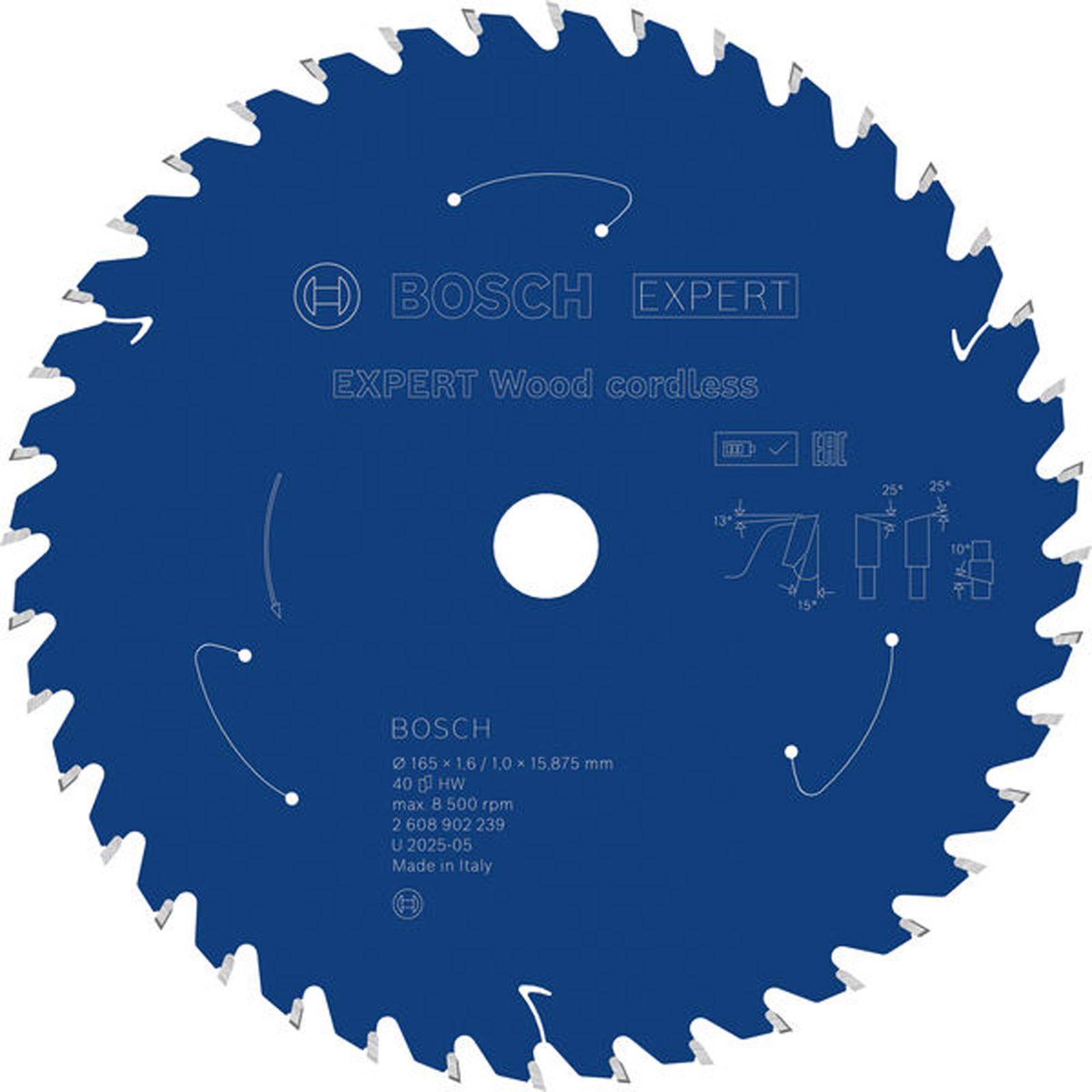 Bosch EXPERT Wood Kreissägeblatt 165x15.875 mm Z40 - 2608902239