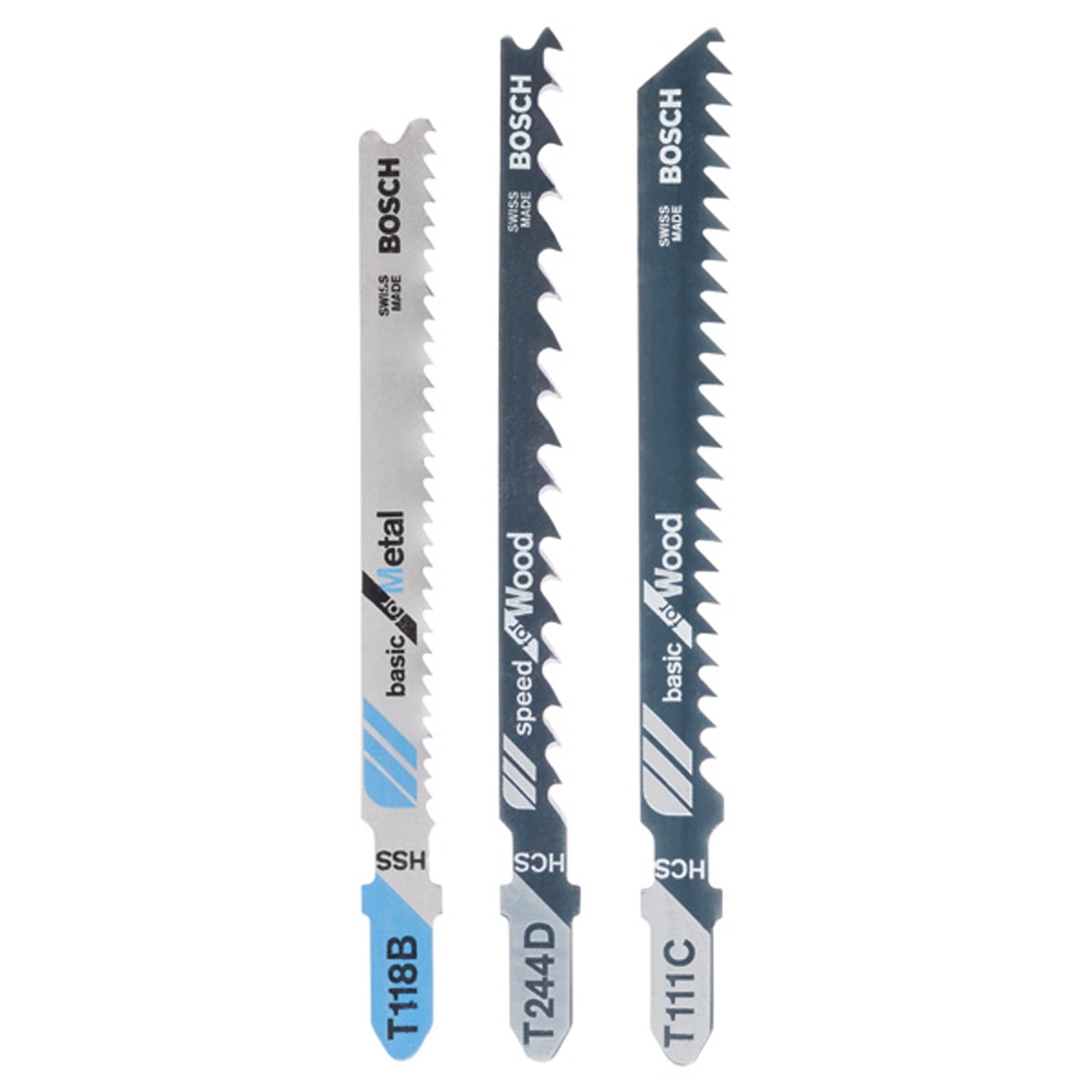 Bosch Stichsägeblatt-Set T-Schaft T 111 C; T 244 D; T 118 B 3-tlg. - 2609256741