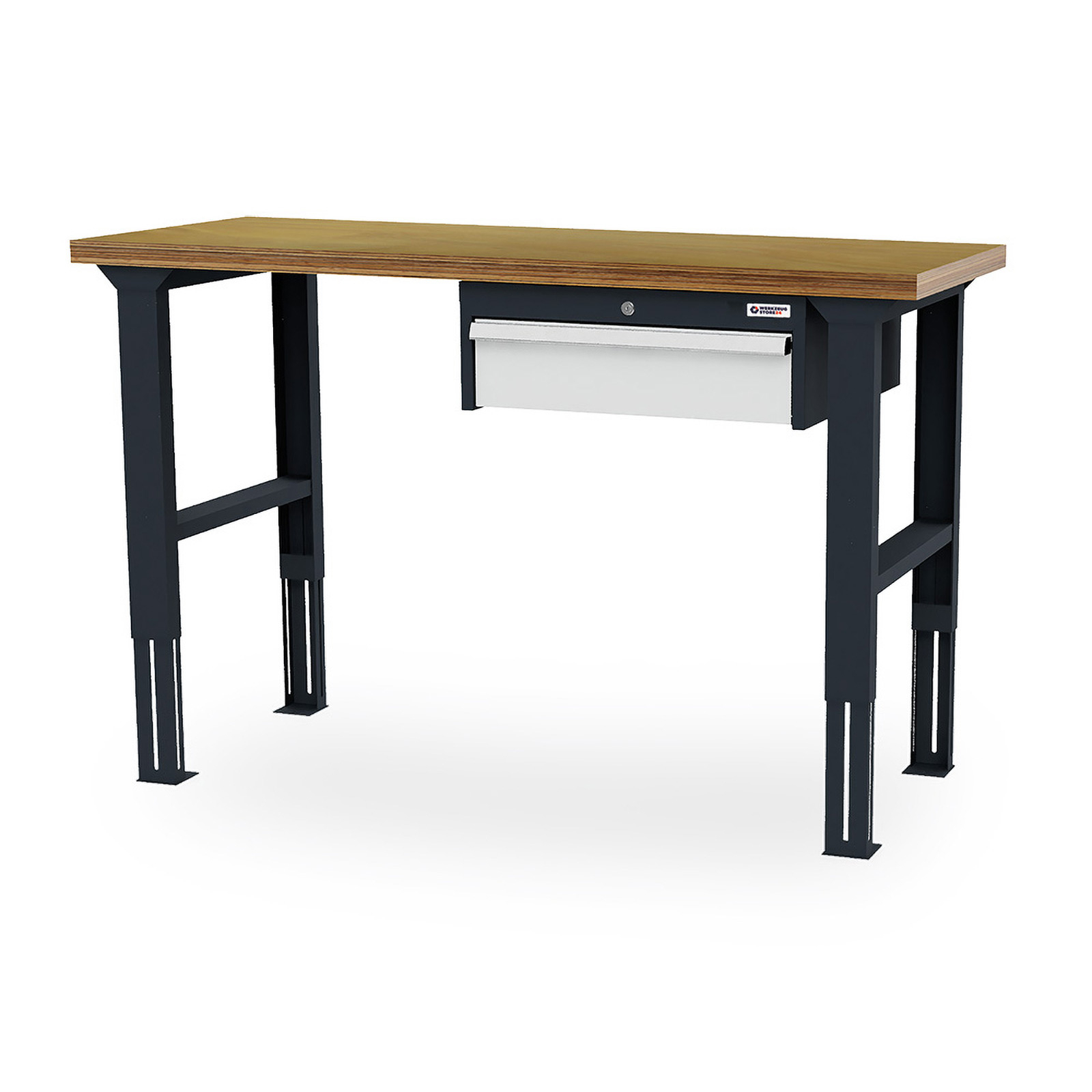 WS24 Arbeitstisch höhenverstellbar Schubladen: 1 x 150 B x T x H 1.500 x 600 x 760-1060 mm - WS24-100400