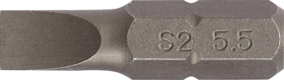 Bit f.Schlitzschrauben 4,5mm L.25mm 1/4 Zoll C6,3 Schneidenstärke 0,6mm TECWERK