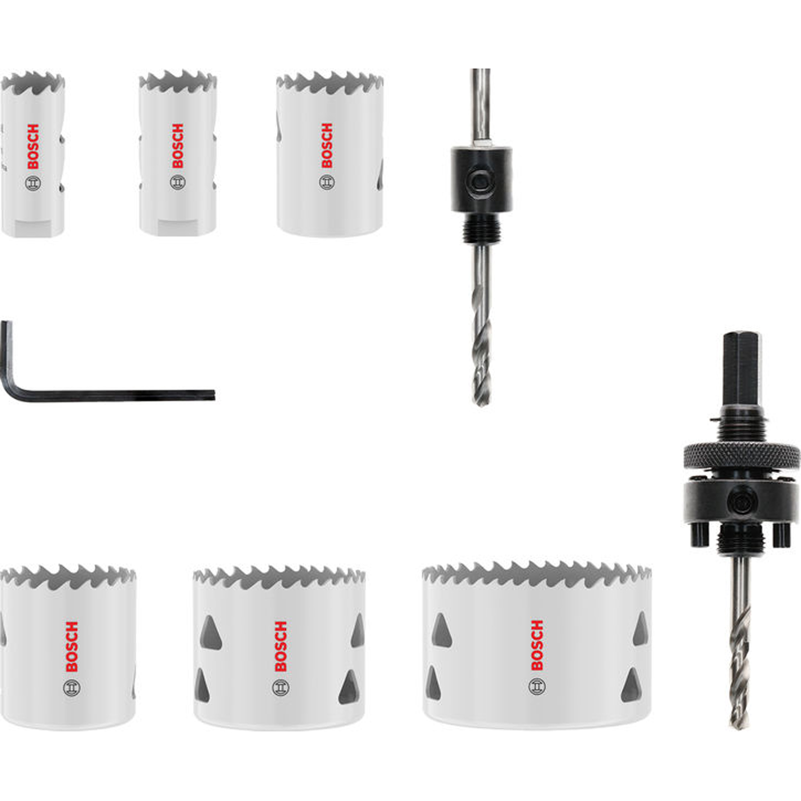 Bosch Multi Material Lochsägen-Set mit Gewinde 20; 25; 35; 40; 51; 68 x 40 mm - 2608594616