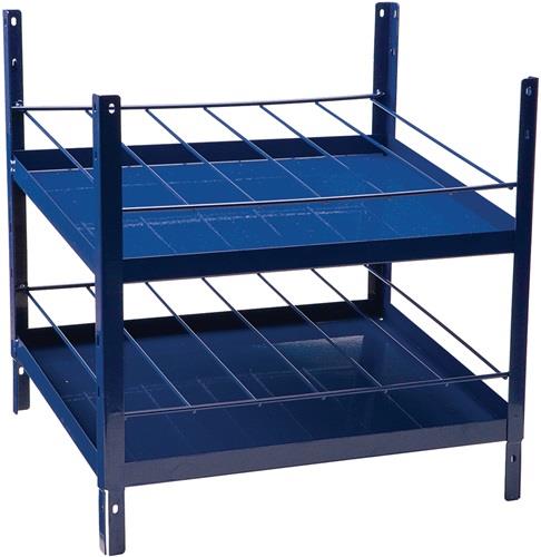 Regalelement LOGS 180 H520xB540xT390mm blau RAL 5022 2x6-reihig - LOGS 180 RAL 5022