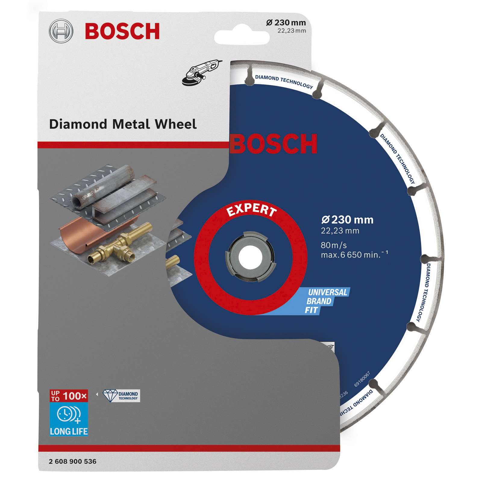 Bosch Expert Diamond Metal Wheel Trennscheibe 230 x 22,23 mm - 2608900536