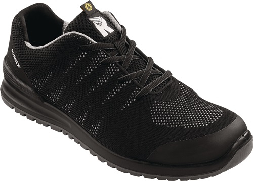 RUNNEX Sicherheitshalbschuh SportStar 5108 schwarz / grau S1P SRC ESD PES Gr. 46 - 5108-46