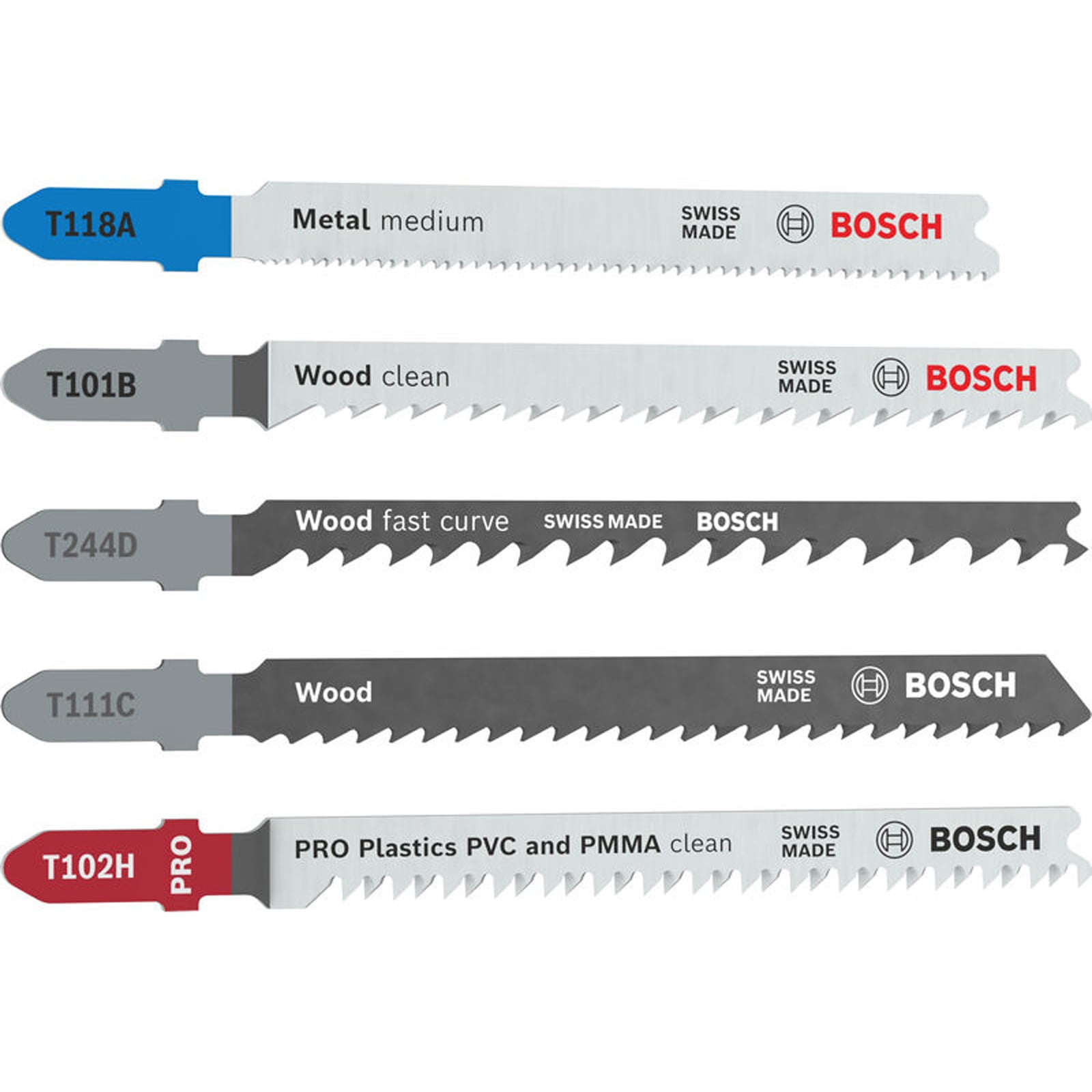 Bosch Stichsägeblatt Set Multi Material 5-tlg. - 2607012075