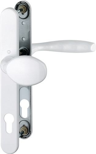 HOPPE Profiltürgarnitur NY 76G/3346/1810 Alu.F9016 PZ f.TS 67-72mm - 3257493