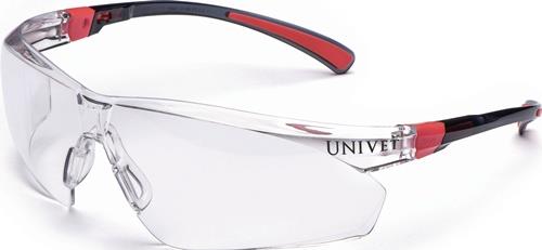 Schutzbrille 506 UP EN 166,EN 170 Bügel schwarz/rot PC UNIVET