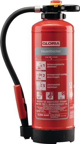 Auflade-Pulverfeuerlöscher 12kg aufladb.Brandkl.55 A 233 B C m.Wandh.GLORIA