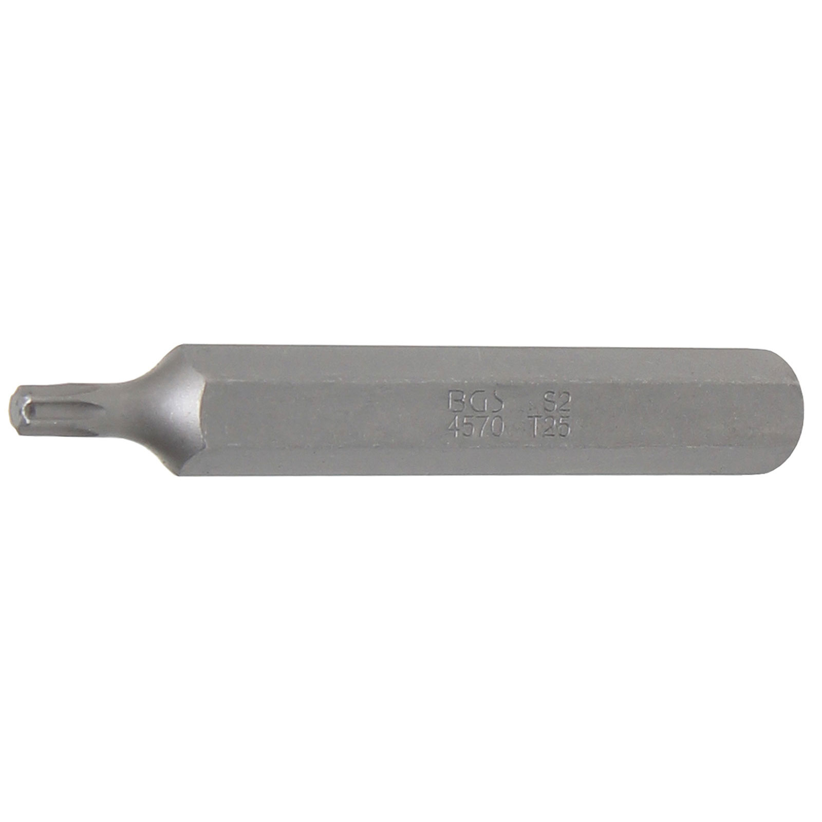 BGS Bit Länge 75 mm Antrieb Außensechskant 10 mm (3/8") T-Profil (für Torx) T25 - 4570