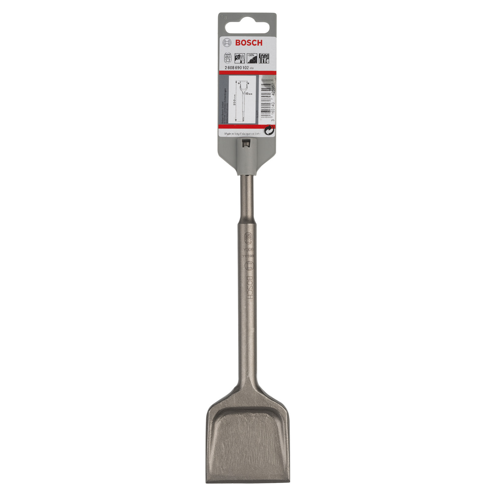 Bosch 1x Spatmeißel mit SDS-plus-Aufnahme Long Life 250 x 60 mm - 2608690102