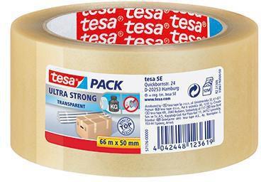 tesa Packband tesapack Ultra Strong 57176-00000 50mmx66m transparent