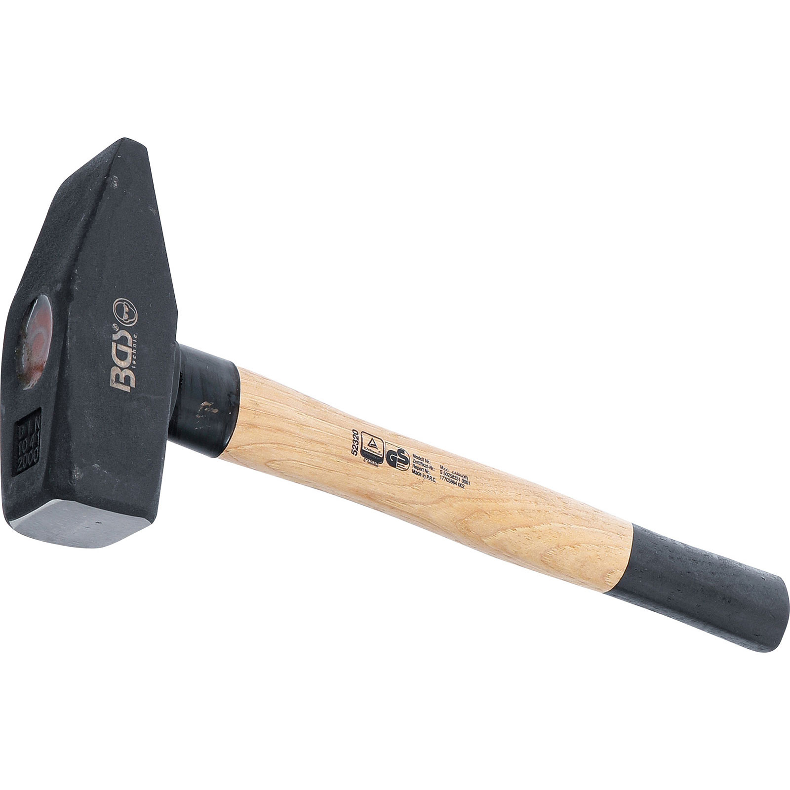 BGS Schlosserhammer Hickory-Stiel DIN 1041 2.000 g - 52320