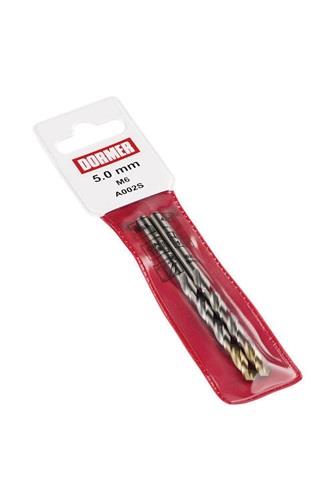 Spiralbohrer DIN 338 TypN A002S D.2mm HSS profilgeschl.Blank/TiN Zyl.schaft 4xD