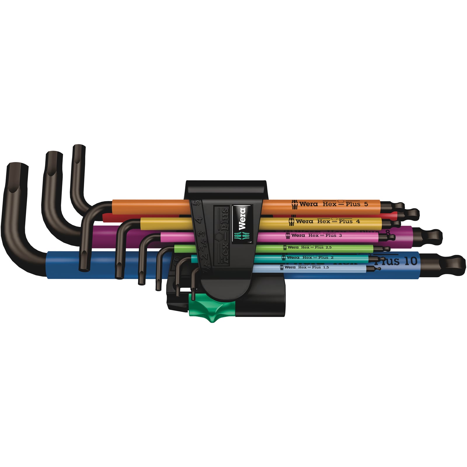 Wera 950/9 Hex-Plus Multicolour 1 Winkelschlüsselsatz, metrisch, BlackLaser - 05022089001