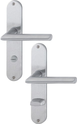 HOPPE Langschildgarnitur Stock.E1140Z/302 VA F69 SK/OL 78mm DIN L/R - 3042732