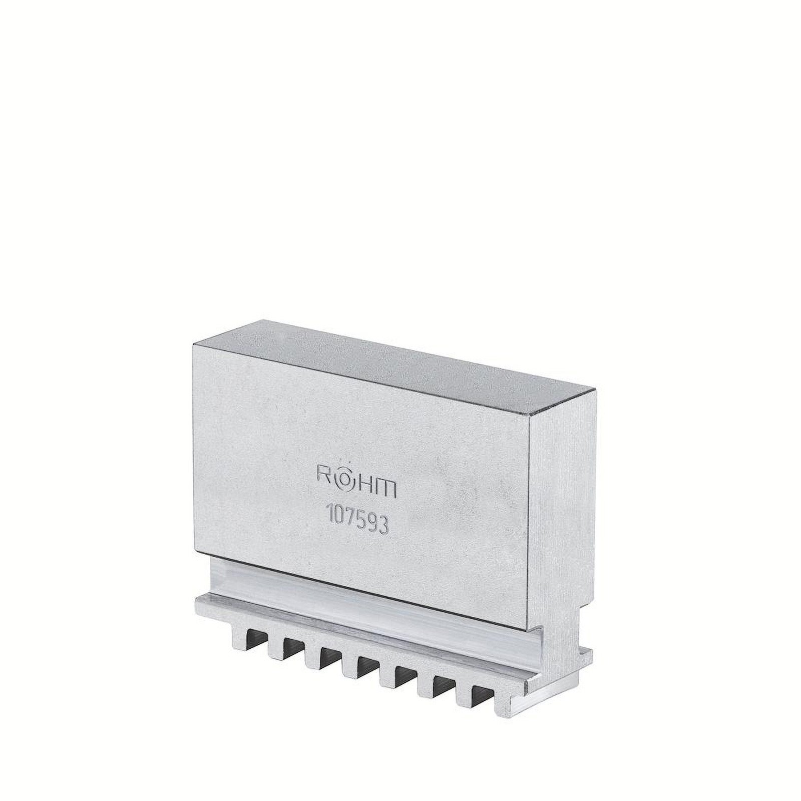 Röhm Blockbacke BL, Größe 125, 4-Backensatz, ungestuft, ungehärtet, 16MnCr5 - 107600