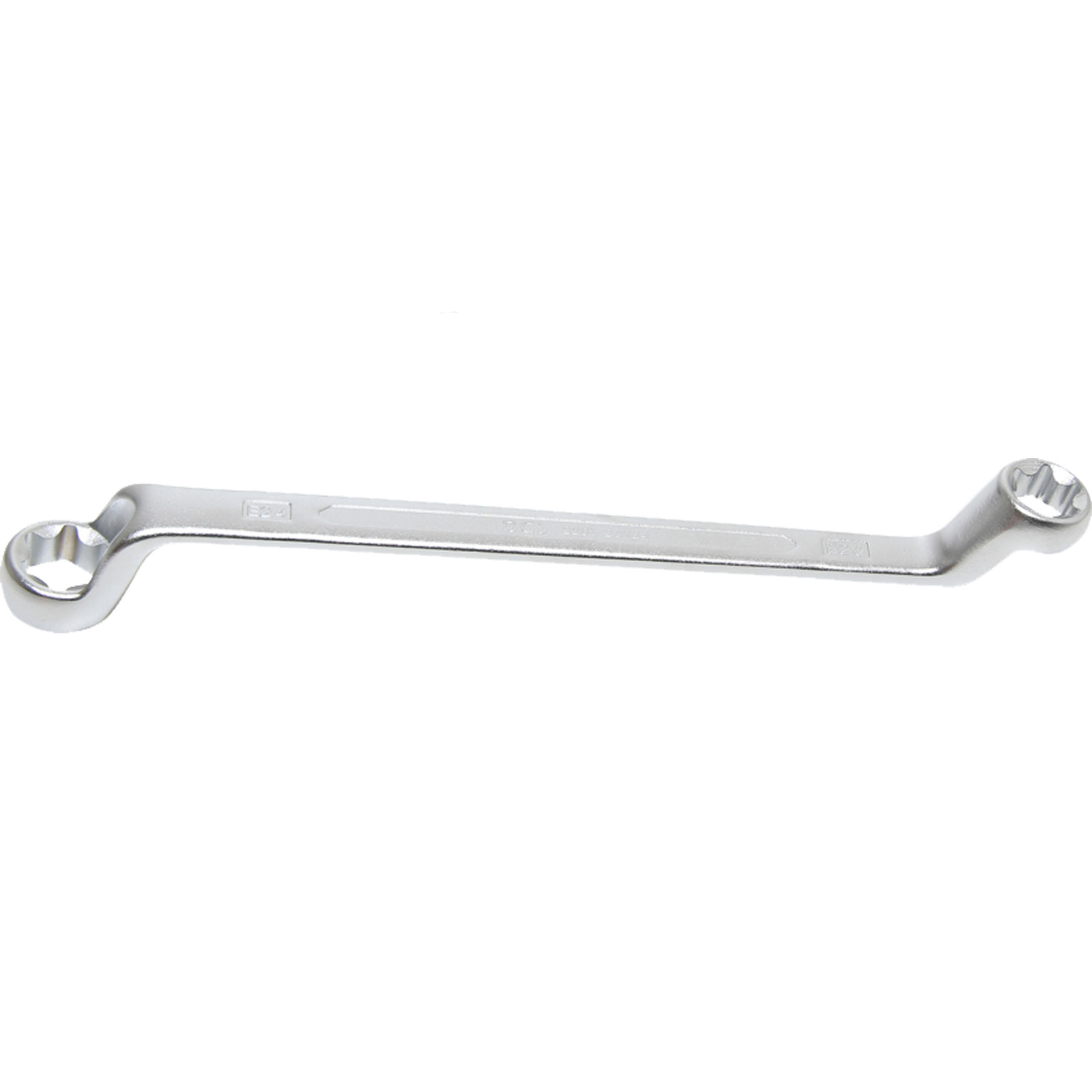 BGS Doppel-Ringschlüssel mit E-Profil-Ringköpfen gekröpft SW E20 x E24 - 2281-20X24