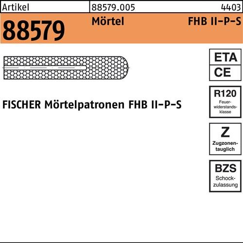Mörtelpatrone R 88579 FHBII-P 24x170 f.FHB-S 4 Stück FISCHER
