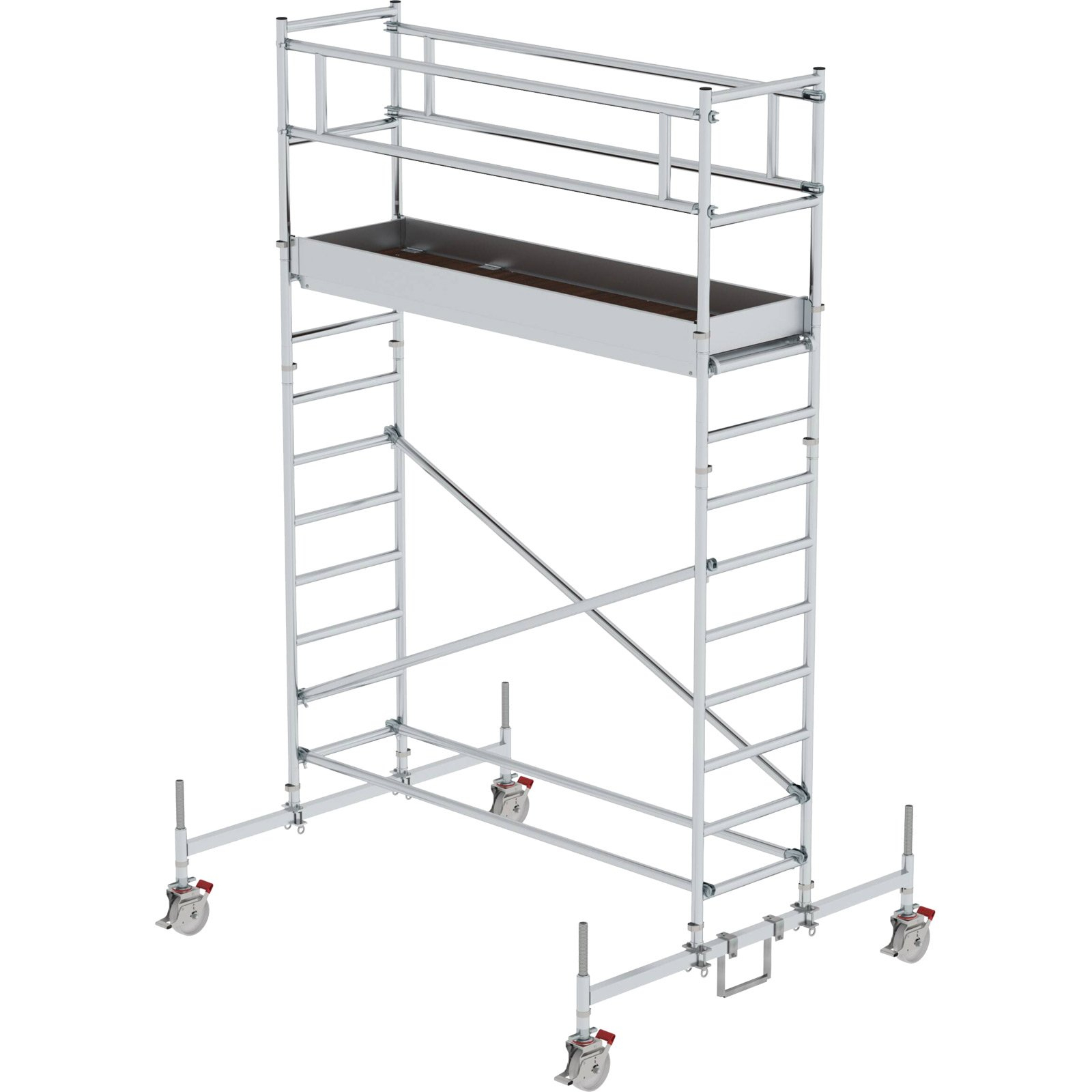 Günzburger Steigtechnik Rollgerüst 0,75 x 2,45 m mit Fahrbalken