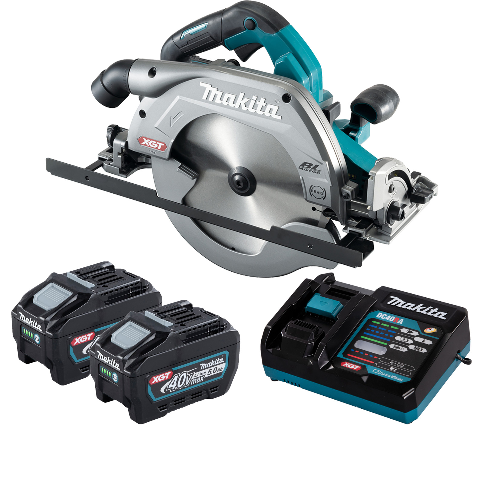 Makita HS009GT201 Akku-Handkreissäge 40 V max. Ø 235 mm / 2x 5,0 Ah Akku + Ladegerät im Koffer