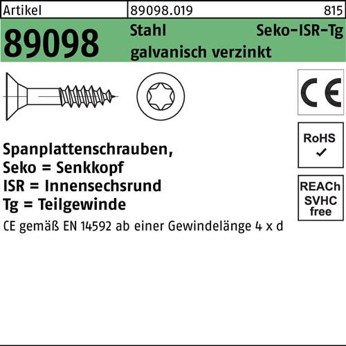 Spanplattenschraube R 89098 SEKO ISR TG 5x30/18-T25 Stahl galv.verz. 500St.