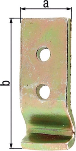 GAH Alberts Schließhaken f.Kistenverschlüsse L.83 B.25 S.2 mm STA galv. gelb verz. gekr. - 347925