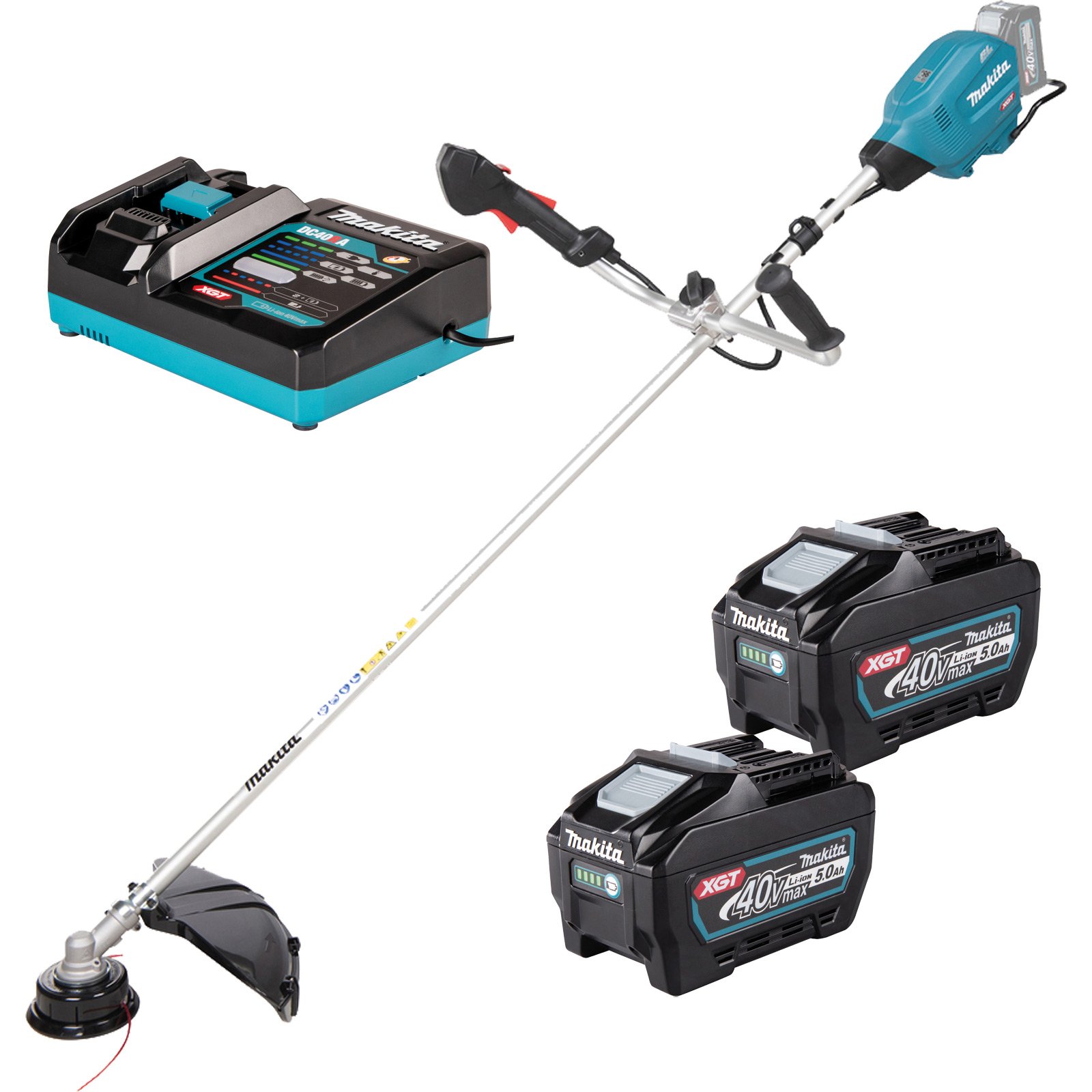 Makita UR013GT204 Akku-Freischneider 40V max. Zweihandgriff / 2x 5,0 Ah Akku + Ladegerät