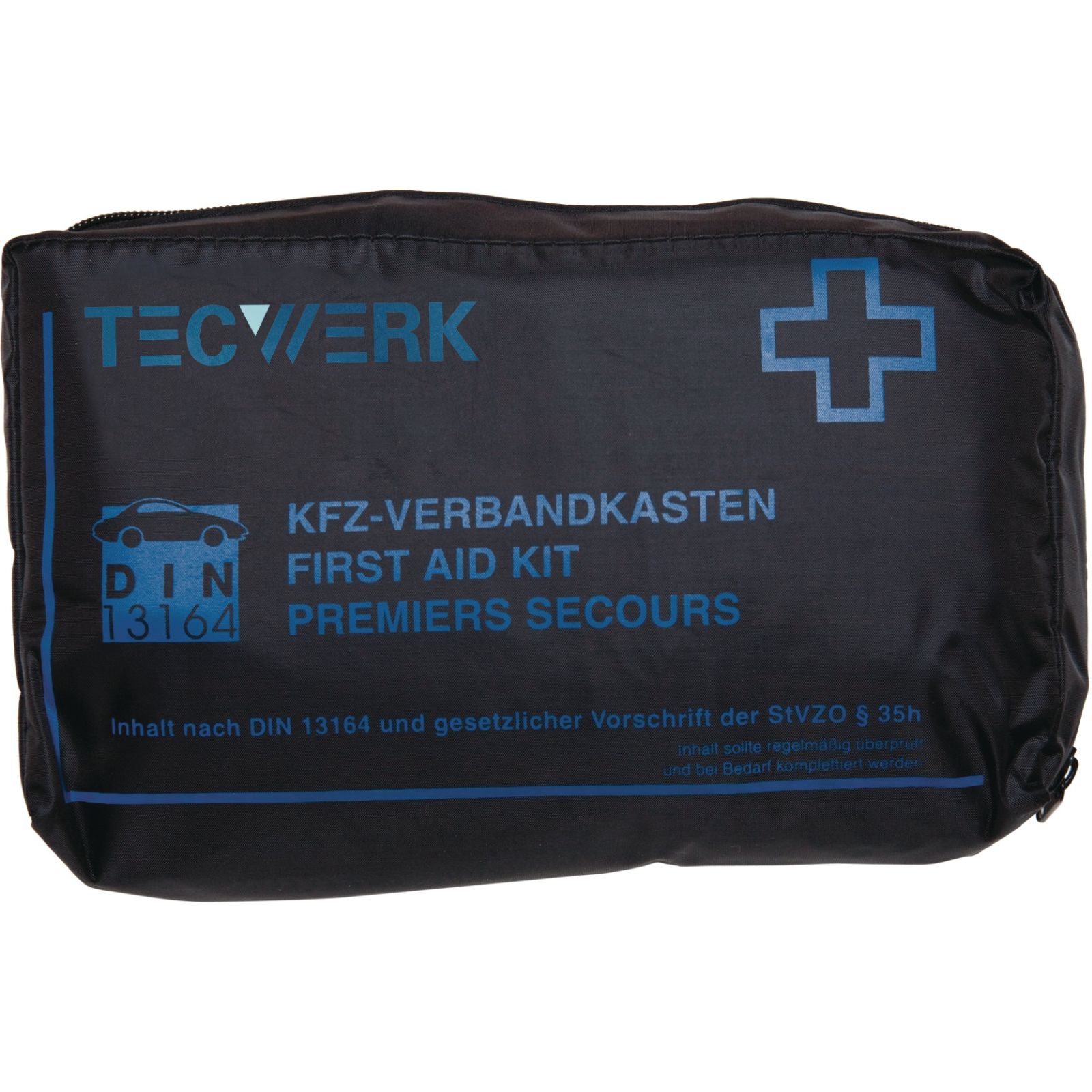 KFZ Verbandtasche ultraTRAFFIC BAG B150xH70xT240ca.mm schwarz TECWERK